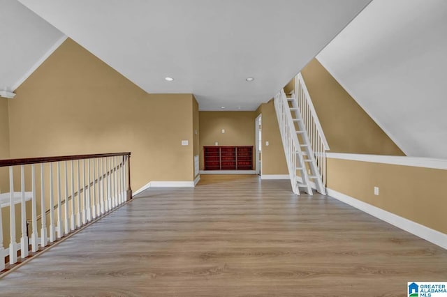 interior space with light wood-type flooring