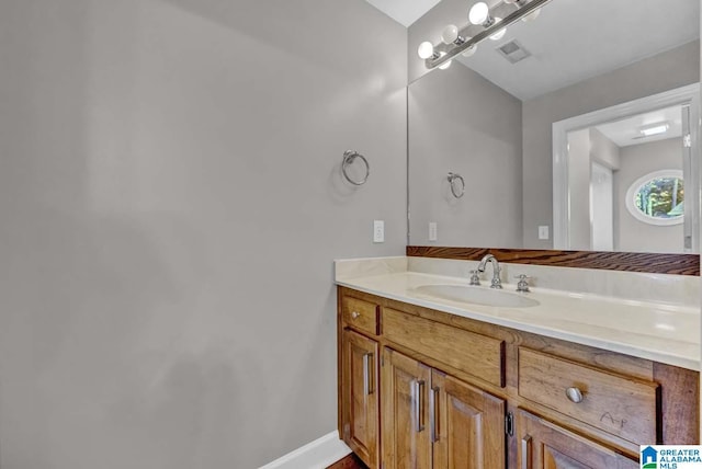 bathroom featuring vanity