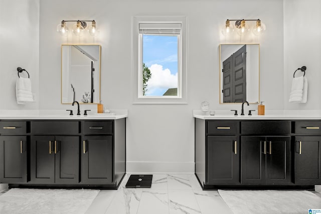 bathroom with vanity