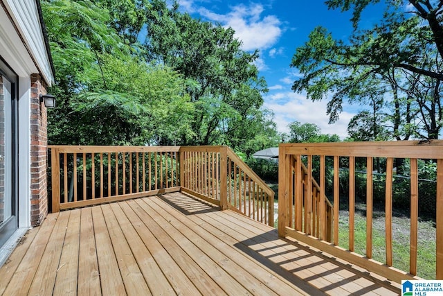 view of wooden terrace