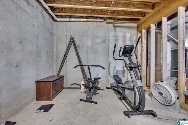 view of workout room