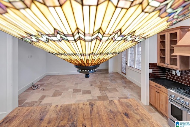 office area with crown molding and dark wood-type flooring