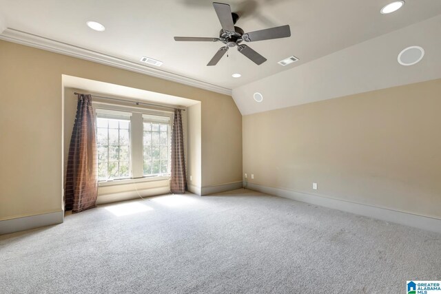 view of unfinished attic