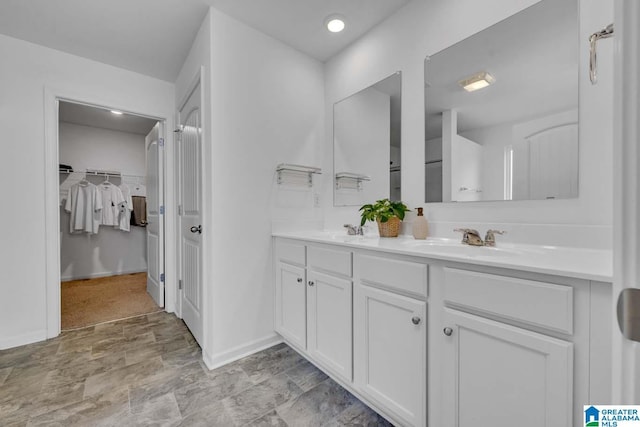 bathroom featuring vanity