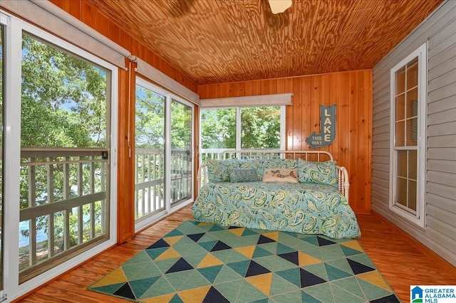 sunroom / solarium with plenty of natural light