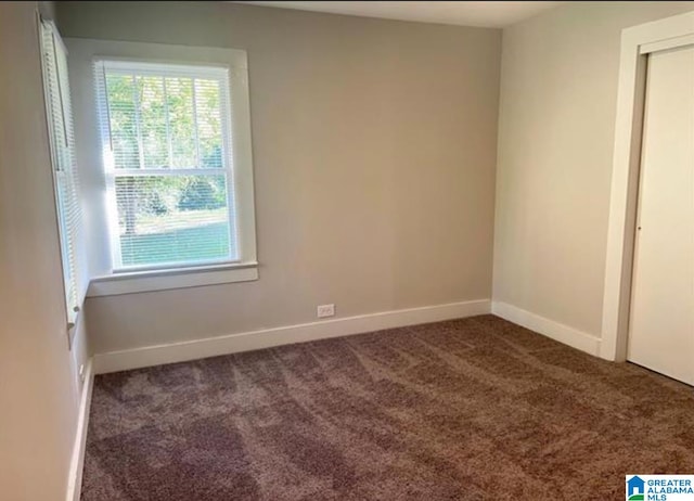 view of carpeted empty room