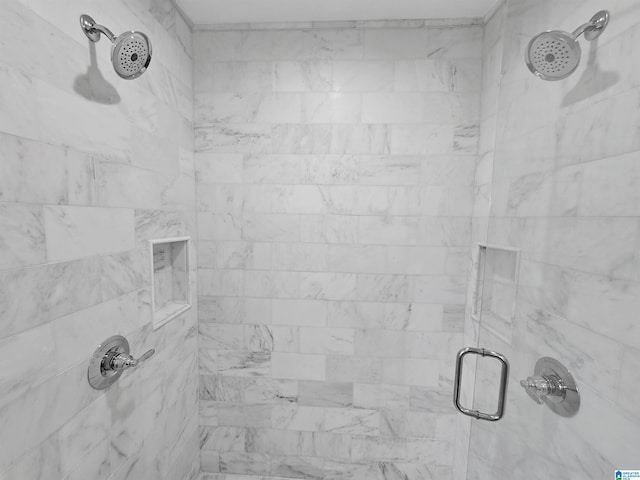 room details with a shower with door