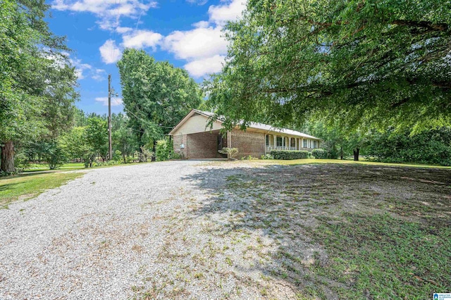 view of front of property