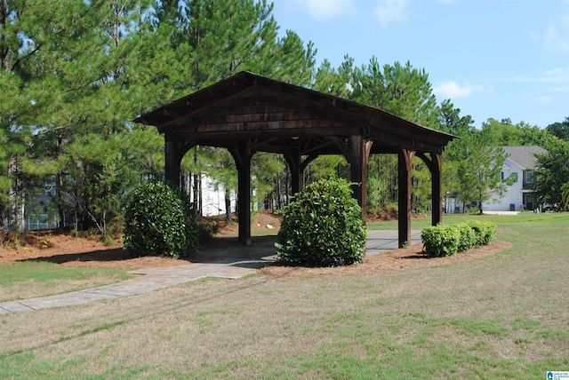 surrounding community featuring a lawn