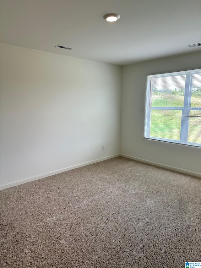 unfurnished room with carpet