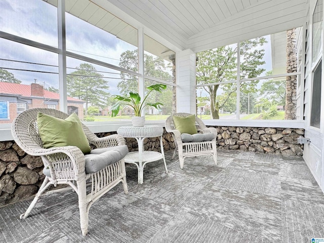 sunroom / solarium featuring plenty of natural light