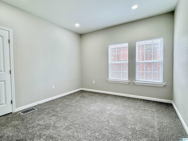 view of carpeted empty room