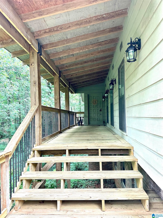 view of wooden terrace