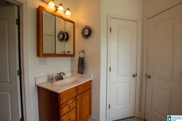 bathroom featuring vanity