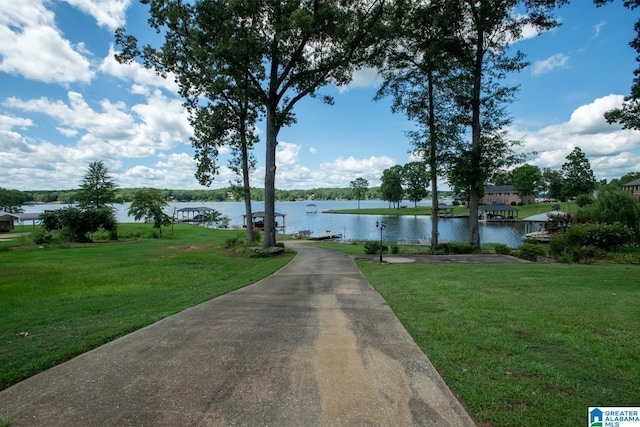 property view of water