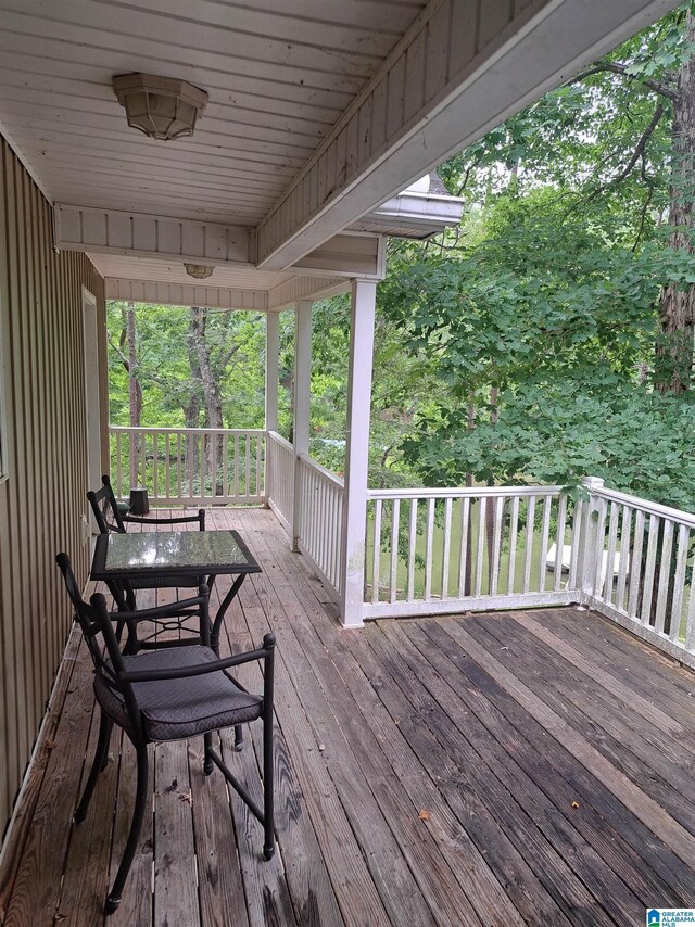 view of deck