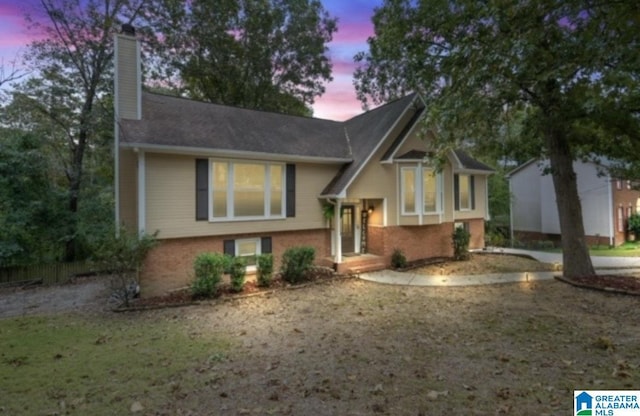 view of raised ranch