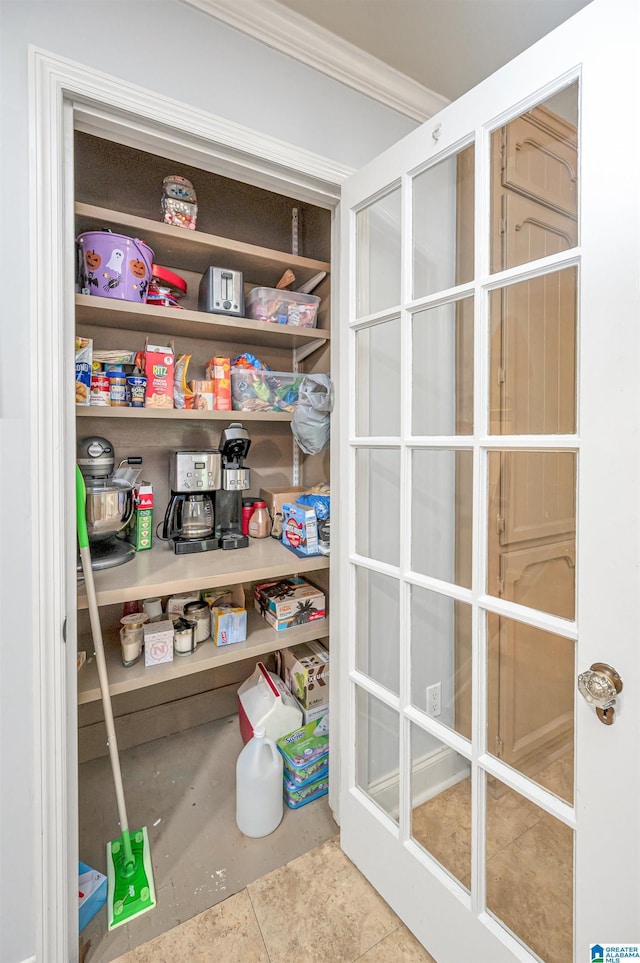view of pantry