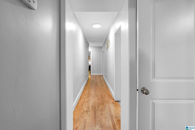 408 N Main St, Graysville, AL 35073 - hall with light wood-style floors and baseboards