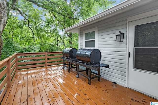 408 N Main St, Graysville, AL 35073 - view of wooden deck