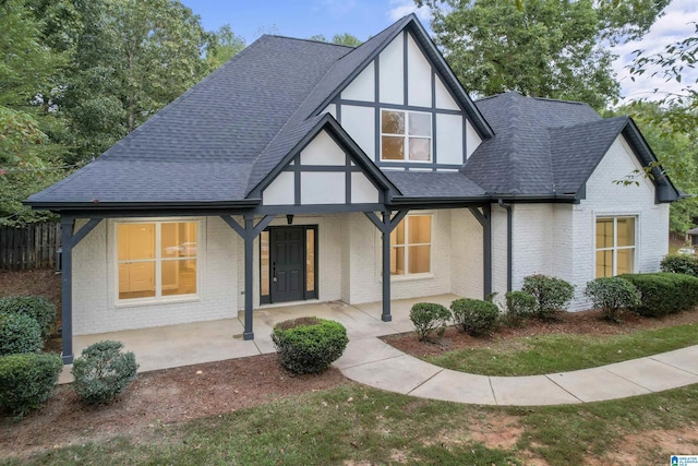 view of tudor home