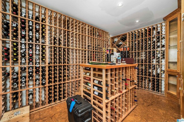 view of wine room