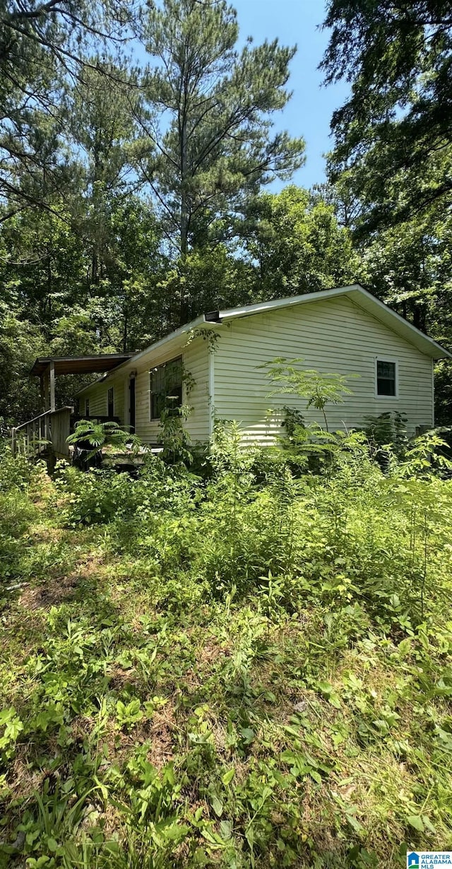 view of home's exterior