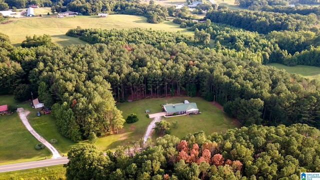 drone / aerial view featuring a rural view