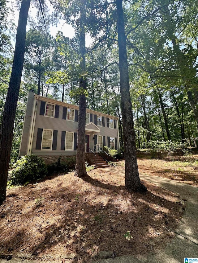 view of colonial house