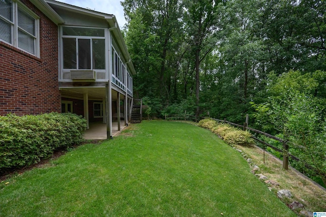 view of yard with a patio