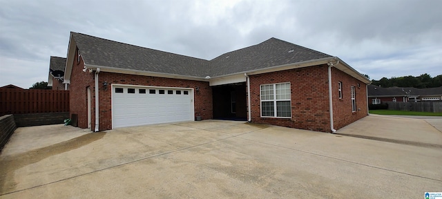 view of front of house featuring a garage