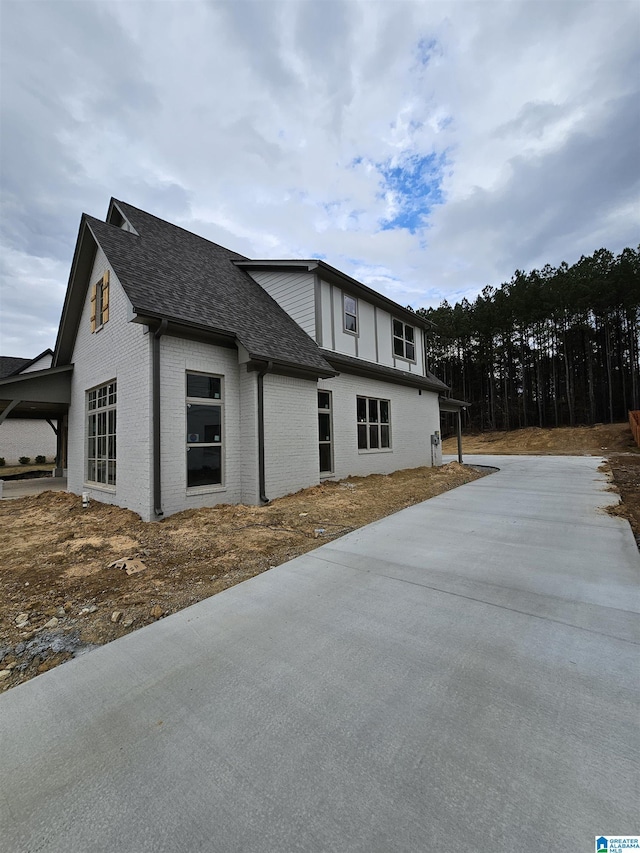 view of side of property