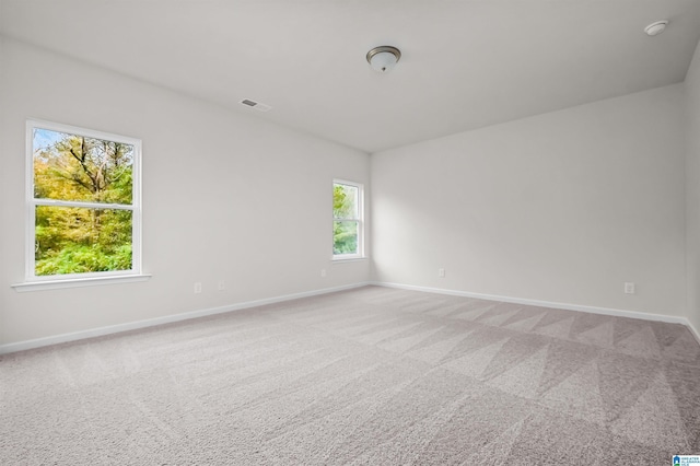 view of carpeted empty room