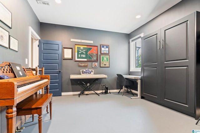 miscellaneous room featuring concrete flooring