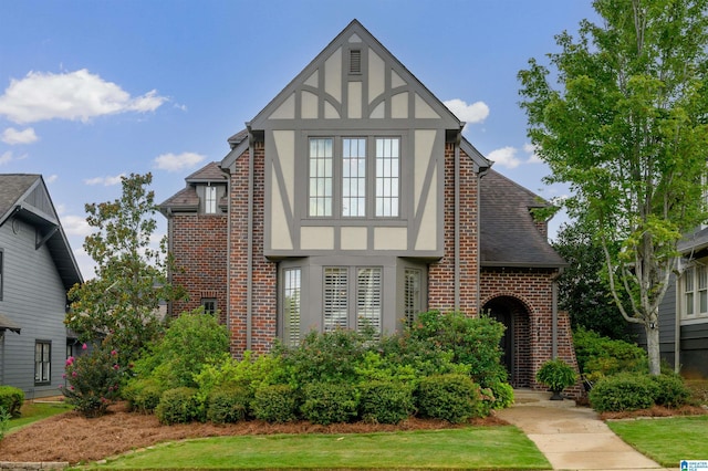 view of tudor home