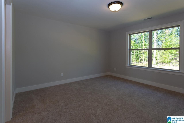 view of carpeted empty room