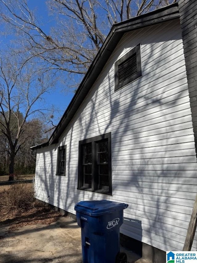 view of side of property