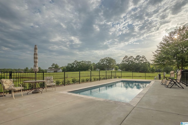 view of pool with a patio area