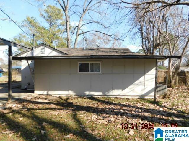 view of home's exterior featuring a garage