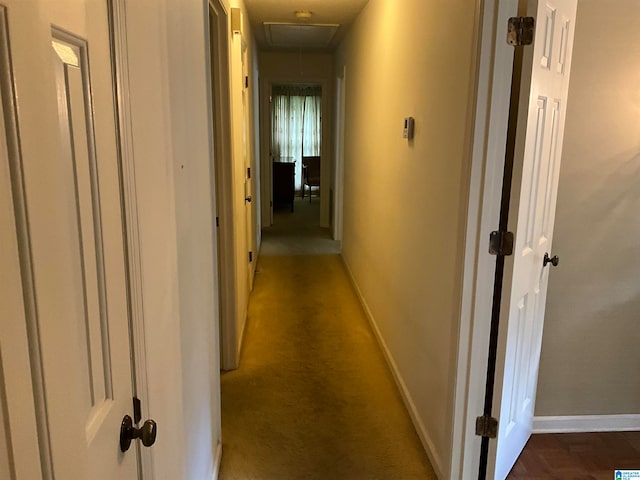 corridor with carpet