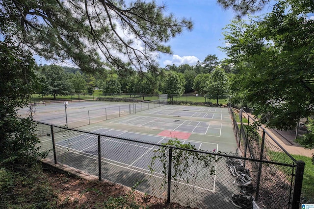 view of tennis court