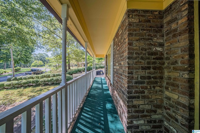 balcony with a porch