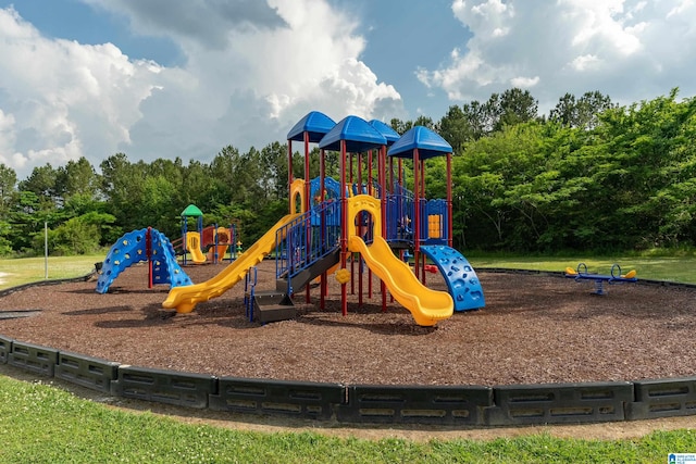 view of jungle gym