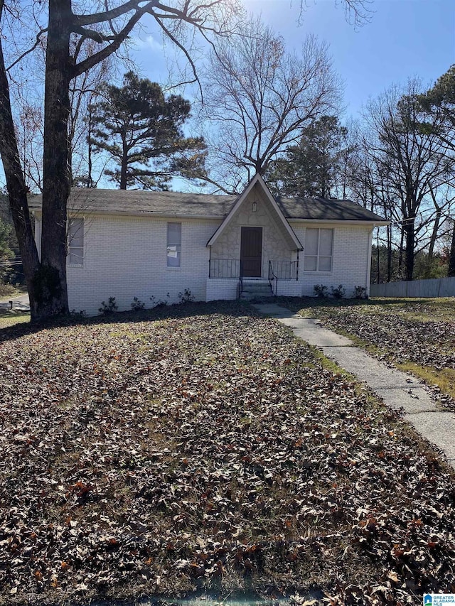 view of front of house