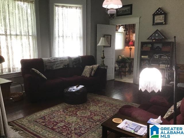 living room featuring hardwood / wood-style floors