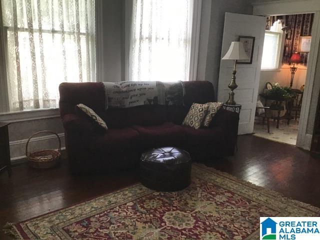 living room featuring hardwood / wood-style floors