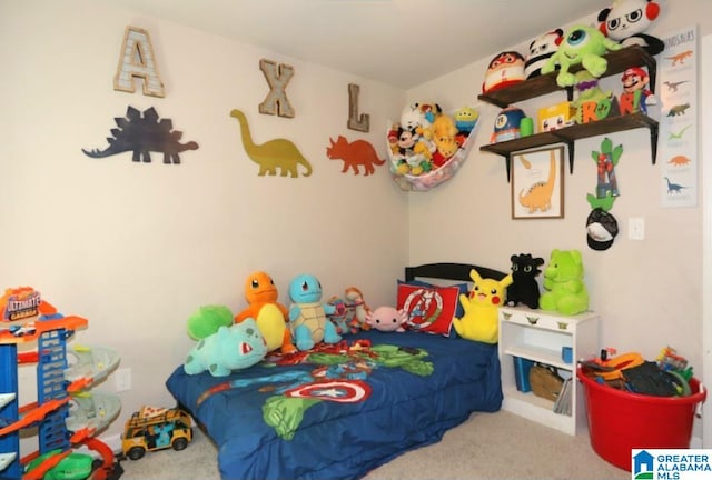 bedroom featuring carpet floors