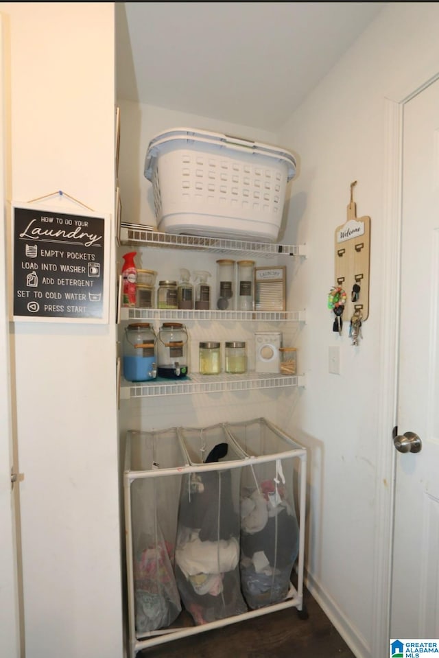 room details featuring hardwood / wood-style flooring