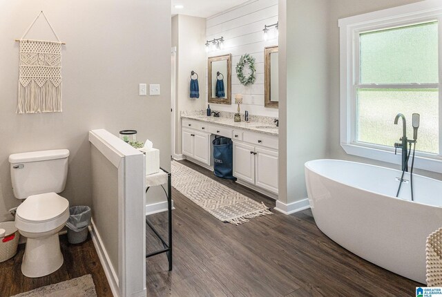 bedroom featuring dark hardwood / wood-style flooring