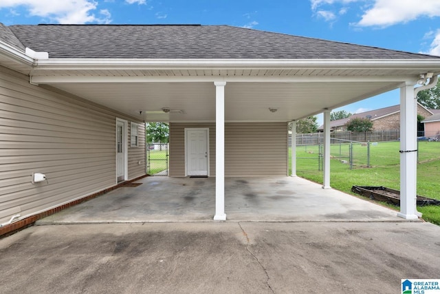 25 County Road 942, Clanton, AL 35045 - view of patio / terrace featuring fence, a gate, and an attached carport